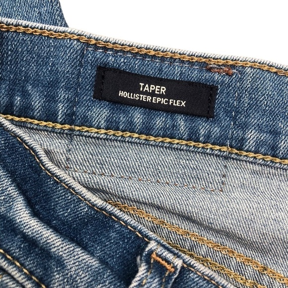 Hollister epic flex jeans taper light wash fade 30x30 - Picture 6 of 9